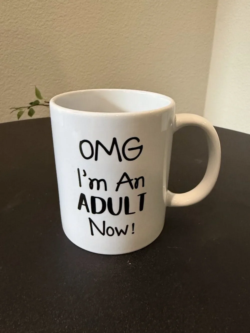 OMG I'm An Adult Now! Funny White Ceramic Coffee Mug